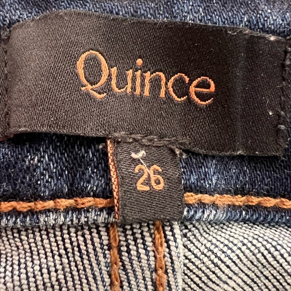 Quince Stretch Slim Straight Jeans excellent condition size 26 - Picture 4 of 5